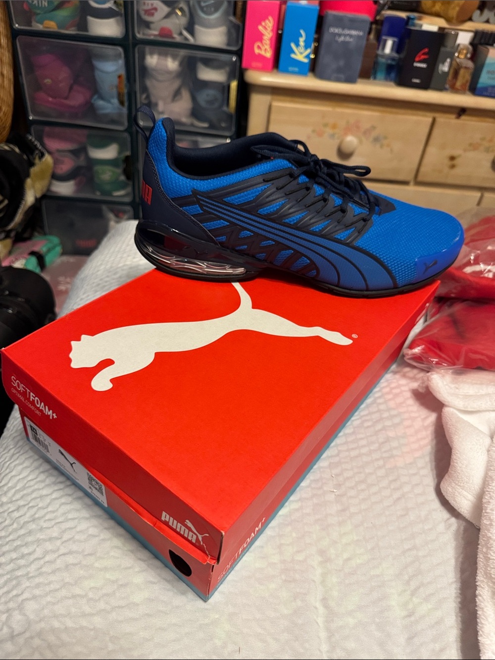 Puma Men’s Blue and Black Athletic Running Shoe